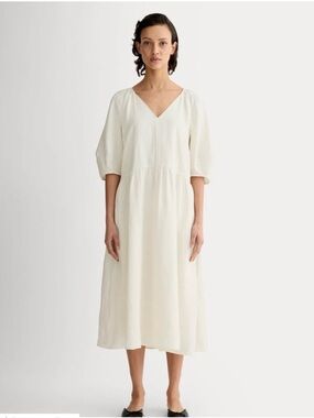 Everlane - The Linen Oversized Puff Sleeved Dress